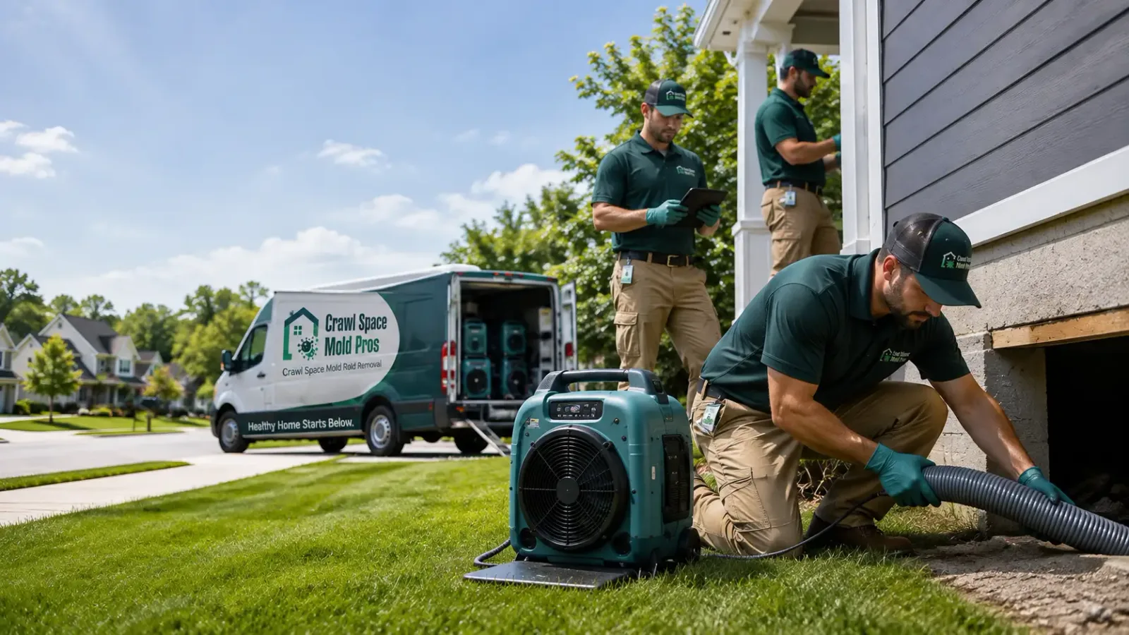 Crawl Space Mold Removal in Orchard, IA